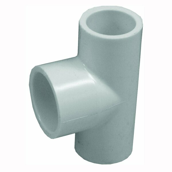 Genova Products LASCO 401074BC Reducing Pipe Tee, 1/2 x 3/4 in, Slip, PVC, SCH 40 Schedule PVC 02400  3600HA
